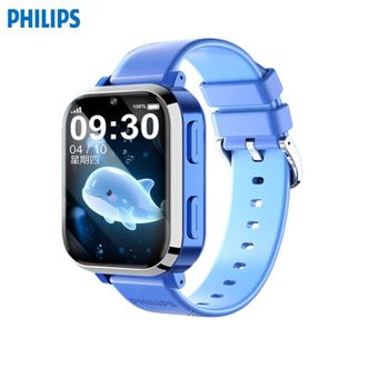 飞利浦（PHILIPS）  儿童电话手表W2208A【星空蓝】 防水定位智能手表4G可插卡视频通话长续航中小学生天才儿童男女孩礼物