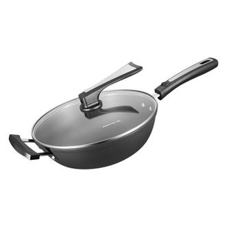 九阳/Joyoung  家用铸铁锅健康无涂层炒锅加深耐用炒菜锅电磁炉燃气明火通用 CF30C-CJ780/ZW 30cm