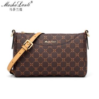 马莎兰缇/MashaLanti  单肩包女复古花纹时尚轻奢大容量女士斜挎包小方包实用女手提包M044307B30042J