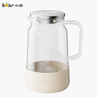 小熊  耐热玻璃冷水壶1500ml 家用大容量玻璃水壶耐高温凉水壶果汁冷泡壶扎壶凉水杯