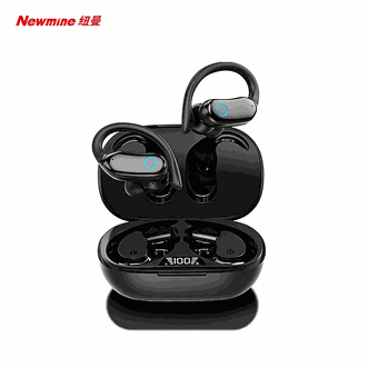 纽曼（Newmine）  Q8蓝牙耳机挂耳式 跑步骑行运动耳机真无线 长续航入耳式双耳麦通话降噪