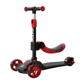 凤凰（Phoenix）  儿童可做可滑多功能滑板车二合一