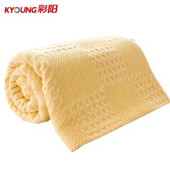 彩阳  毛巾毯150*200cm 洛格-黄色