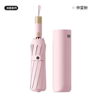 美度MAYDU   新款防晒伞72骨全自动雨伞折叠伞双人遮阳防晒防紫外线晴雨伞【仲夏粉】