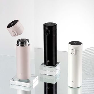 K.S.  智能测温保温杯子不锈钢出行380ml水杯便携式KS-691