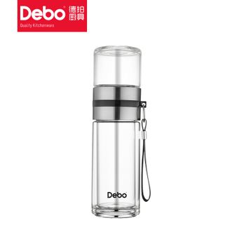 德铂（Debo）  特尔斯 玻璃水杯  DEP-746  茶水分离双层玻璃杯