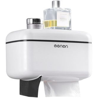 梦妮  卫生间纸巾盒厕纸盒防水抽纸盒厕纸盒无痕贴