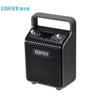 漫步者(EDIFIER) 移动手提蓝牙音响PP205 户外便携式广场舞无线音箱 K歌露营教学会议摆摊大功率低音炮