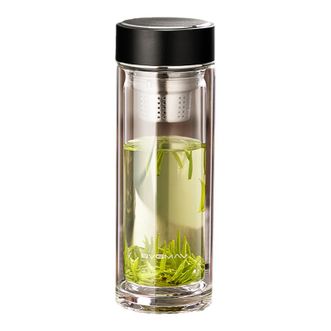宝威玛（BVGMAV）  双层玻璃杯300ml 茶水分离杯 男女士家用泡茶杯送礼车载双层水杯子 BAL016