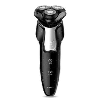 超人/SID  大功率剃须刀 电动全身水洗刮胡刀 男士便携电须刀 4D浮动刀头  RS7360 黑色