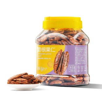 鲜记/xianjee  碧根果仁（奶油味）罐装原色原香干果