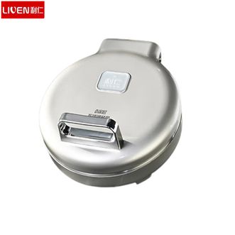 利仁  小钢人电饼铛LR-B3097 家用不锈钢0涂层38mm加深1800W双面加热电饼档烙饼专用锅无涂层电煎锅早餐机