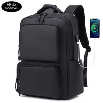 漫山/MOSEAL  大容量双肩包休闲旅行包商务男士时尚背包 MS-25605