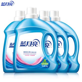 蓝月亮  3kg*4瓶 自然香深层洁净洗衣液 强效去污易漂洗  正品包邮