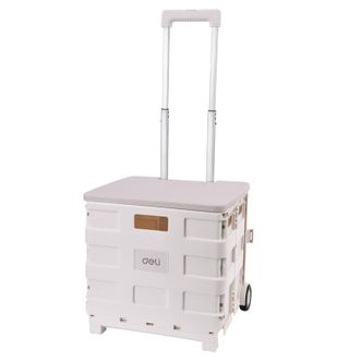 得力/Deli  超市购物车折叠小推车 两轮标准款45L DL431002A