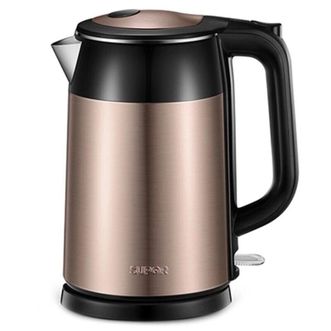 苏泊尔（SUPOR）电水壶热水壶 1.7L全钢无缝双层防烫电热水壶 304不锈钢烧水壶 SWF17S26A YL