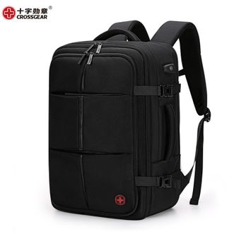 十字勋章CROSSGEAR 超大容量背包电脑包女商务出差双肩包男士书包笔记本包多功能双肩包 CAB17815173A