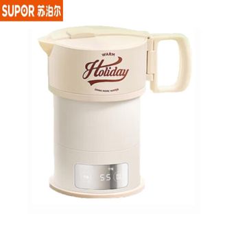 苏泊尔（SUPOR）  便携式烧水壶SW-06J005 电水壶折叠水壶 迷你烧水杯旅行 养生冲奶 多段保温恒温热水壶电热水壶 0.6L