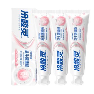 冷酸灵  专研抗敏益生菌牙膏沁润白桃清新口气清洁牙齿 果香型 140g*3支
