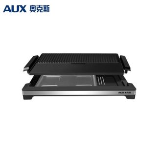 奥克斯/AUX  电烤盘LA-155G 家用烤肉锅 电烧烤炉烤肉专锅电烤炉不粘烤肉机全身可拆洗电烧烤锅