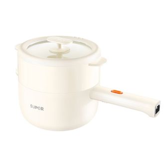 苏泊尔（SUPOR）  双管小煮锅 电煮锅 宿舍泡面锅蒸煮一体多功能0涂层不锈钢火锅家用小型 2L H20YKX40A