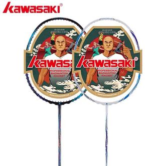 川崎/KAWASAKI  羽毛球拍超轻训练拍球狂全碳素纤维进攻