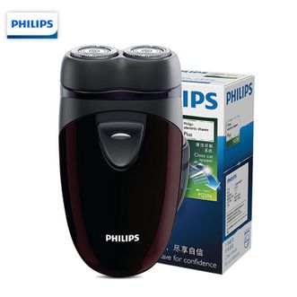 飞利浦/Philips  剃须刀电动男士旋转式刮胡须刀 经典PQ系列 实用生日礼物送男友送父亲 【迷你便携丨电池款】