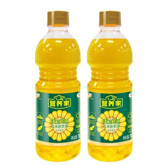 福临门 营养家非转基因活粒鲜胚 玉米胚芽油700ML*2瓶 食用油 物理压榨