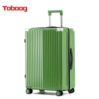 途帮Toboog  多功能行李箱可扩展大容量密码箱万向轮轻音箱2022拉链款 24寸绿色
