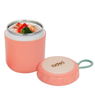 德铂（Debo）佩妮便携早餐杯汤杯带盖上班族餐盒汤罐 粉色 DEP-752