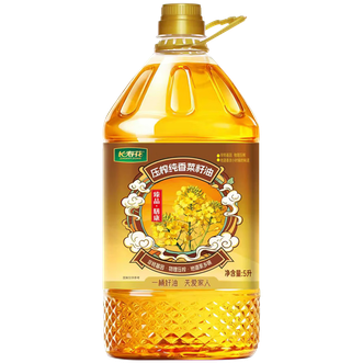 长寿花  臻品膳承 非转基因 物理压榨菜籽油5L