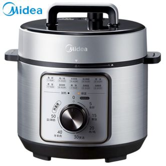 美的/Midea  电压力锅 4L家用不粘锅70kPa高压快煮饭锅 旋钮操控开盖煮煲汤炖煮小米粥 MY-E4809