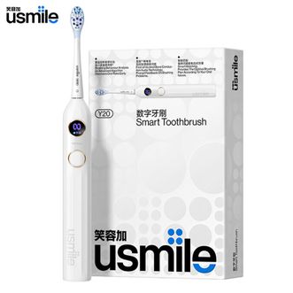 笑容加 (usmile)  电动牙刷实时语音提醒缓震亮白刷头早清新晚去渍蓝牙APP