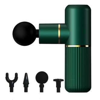 三和松石（shss）筋膜枪 按摩器 肌肉放松器 全身按摩振动棒按摩器材 颈部背部腰部按摩 Q5祖母绿