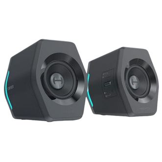 漫步者  G2000蓝牙游戏音箱 2.0专业电竞桌面音响 电脑多媒体家用台式机手机低音炮 黑色