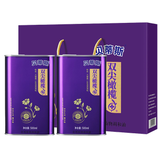 贝蒂斯  亚麻橄榄食用植物调和油500ml*2