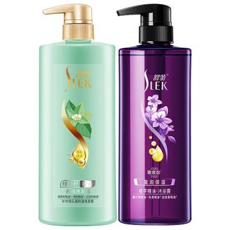 舒蕾  绿茶籽控油去屑洗发水500ml+盈润保湿植萃精油沐浴露500ml 组合