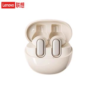 联想（Lenovo）  蓝牙耳机 LP19pro 真无线半入耳式跑步运动高清通话音乐降噪电竞游戏长续航 通用苹果华为小米  米色