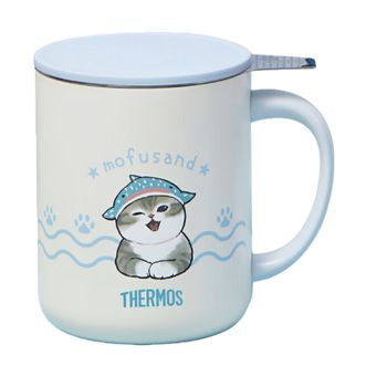 膳魔师（THERMOS）  400ml容量茶漏把手杯马克杯咖啡杯茶饮杯子独立茶漏