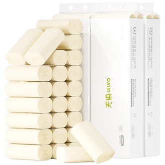 无染/wuro  竹纤维无芯卷纸4层（80g) 36卷 WR014