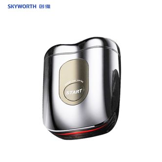 创维（SKYWORTH）  超跑剃须刀 双刀头合金小钢炮迷你便携全身防水快充男士胡子刀 流光银
