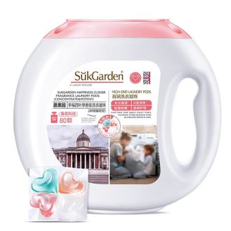 蔬果园/SukGarden  洗衣凝珠  四合一洗衣球  洁净柔顺护衣留香珠  80颗装