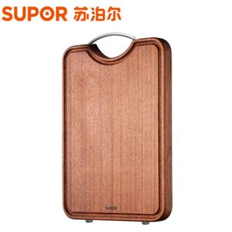 苏泊尔 进口天然乌檀木砧板加厚整木切割切菜板高端案板W382625AC1（SUPOR）