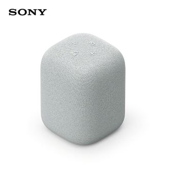 索尼/Sony  无线蓝牙音箱 LinkBuds  SRS-LS1 淡灰色/黑色 音乐盒 质感人声音响 25小时续航 支持快充 无线充电底座 家居艺术桌面礼物