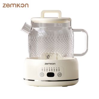 zemkon  全玻璃养生壶多功能智能煮茶器办公室花茶壶烧水壶电热水壶1L恒温壶煮茶壶M-710E滤网款