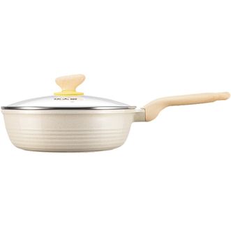 炊大皇（COOKER KING）  网红大白聚油不粘炒锅  32cm  CG32DB-H