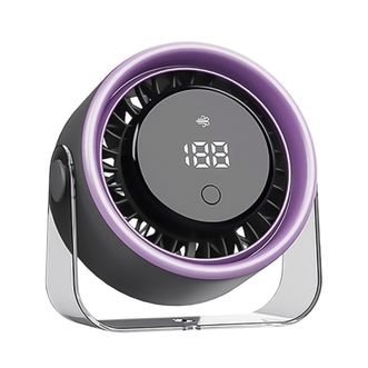 艾美特/Airmate  桌面循环扇 100档风力电风扇 独立数显持久续航 AH30