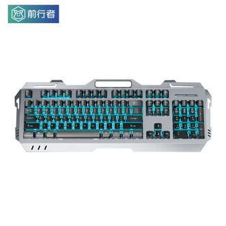 前行者/EWEADN  电竞有线键盘台式笔记本电脑家用办公游戏专用有线机械手感 GX80Z黑色蓝光