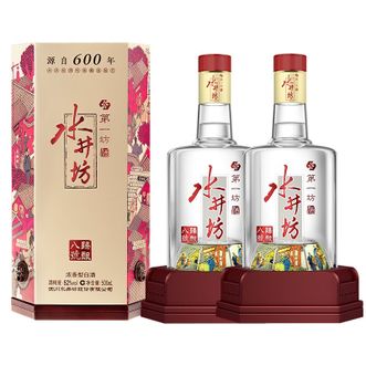 水井坊 臻酿八号 52度500ml*2瓶 浓香型白酒双支装