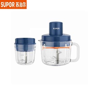 苏泊尔（SUPOR）  绞肉机JR55U-ZM 家用多功能子母双杯双刀小型婴儿辅食机宝宝料理机 2.2L大容量